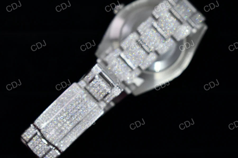 High Quality Moissanite Iced Out Men's Watch customdiamjewel