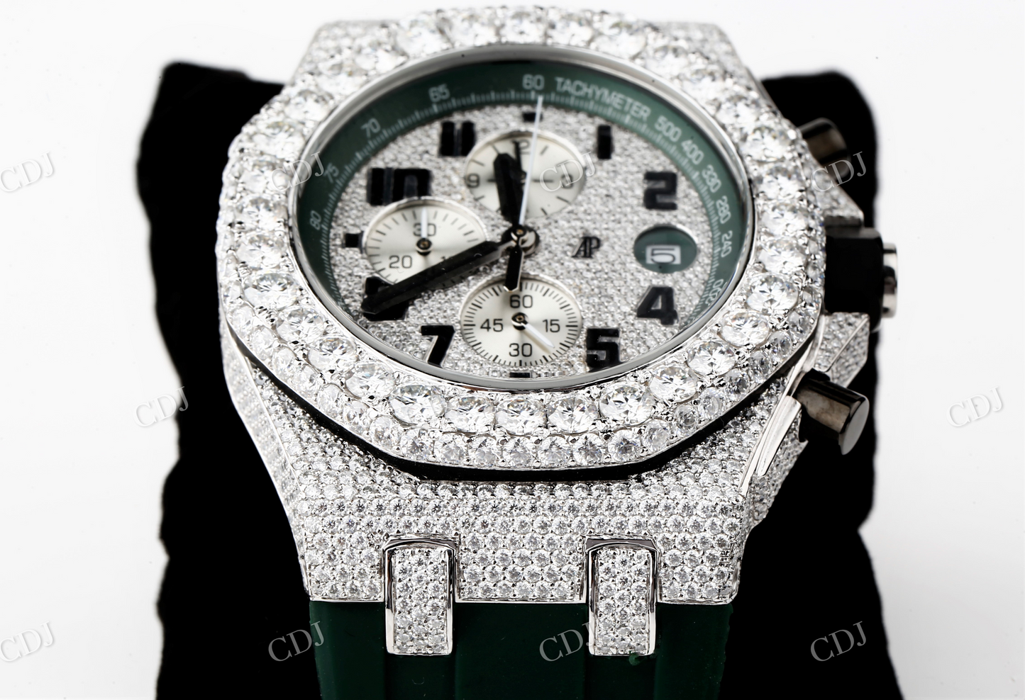 Customized AP Chrono Moissanite Watch customdiamjewel