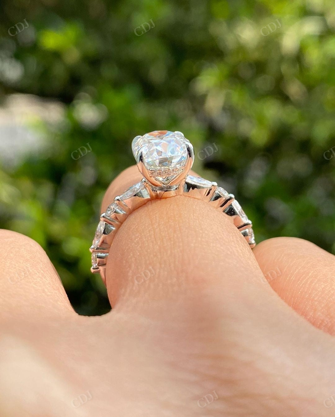 Oval Cut Lab Grown Diamond Engagement Ring