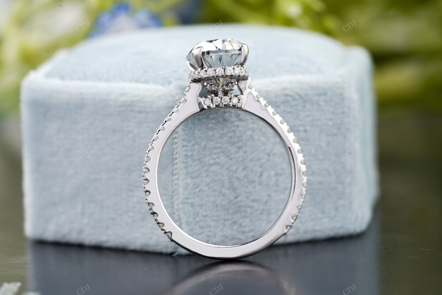 Oval Moissanite Diamond Classic Ring