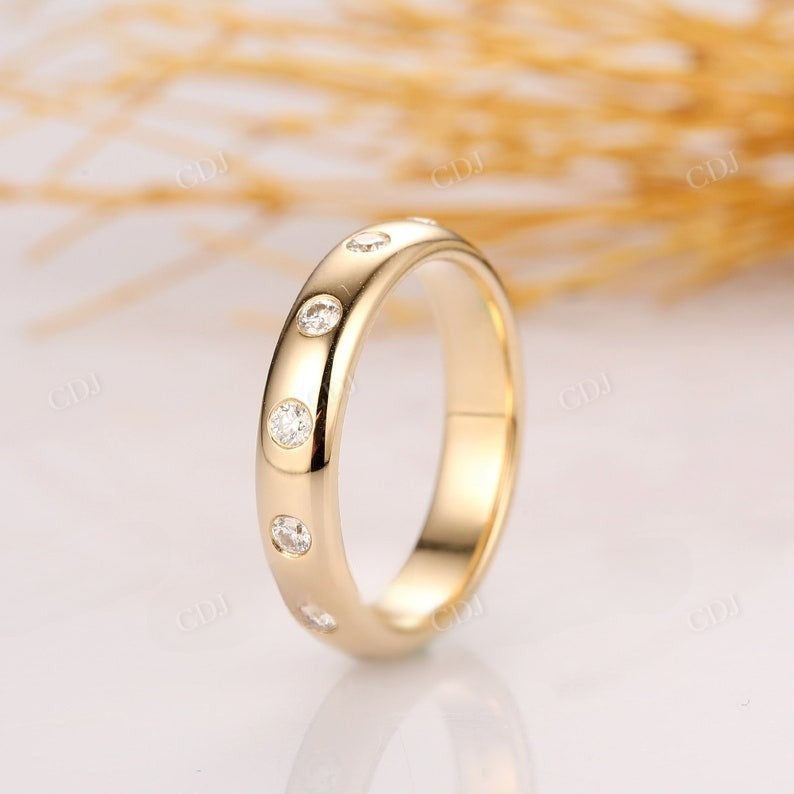 0.36CTW Round Cut Lab Grown Diamond Wedding Band customdiamjewel