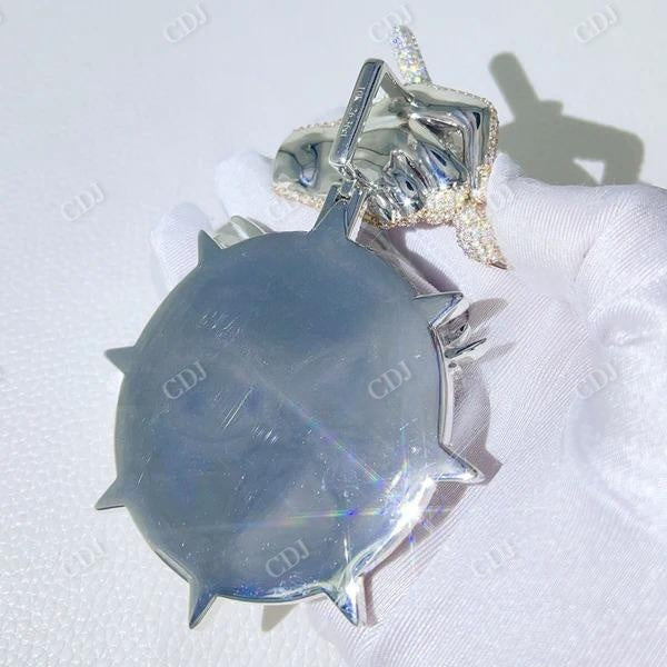 Custom Made Bird Eagle Diamond Pendant For Men customdiamjewel