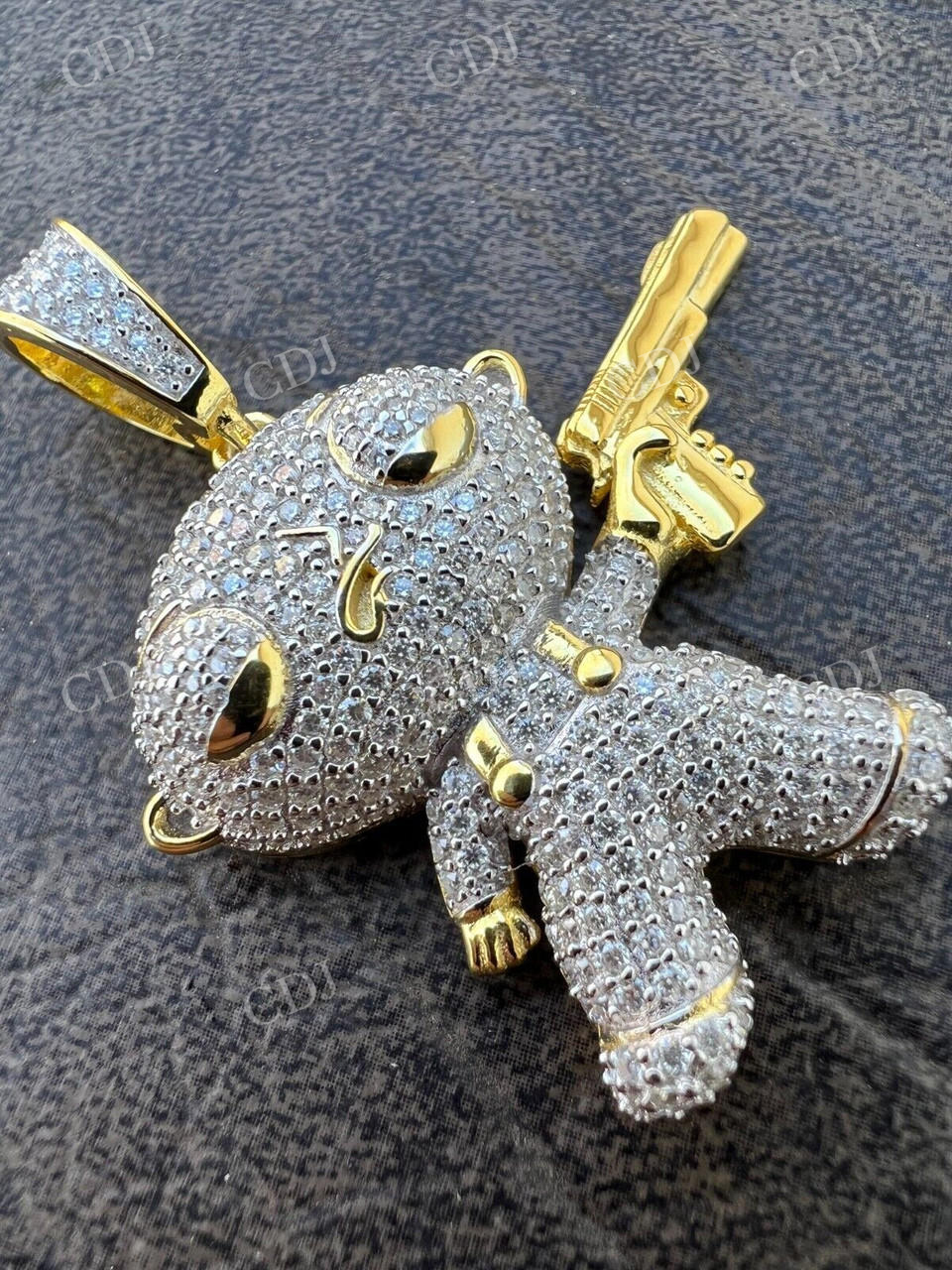 14K Gold Stewie Griffin Family Guy Pendant customdiamjewel