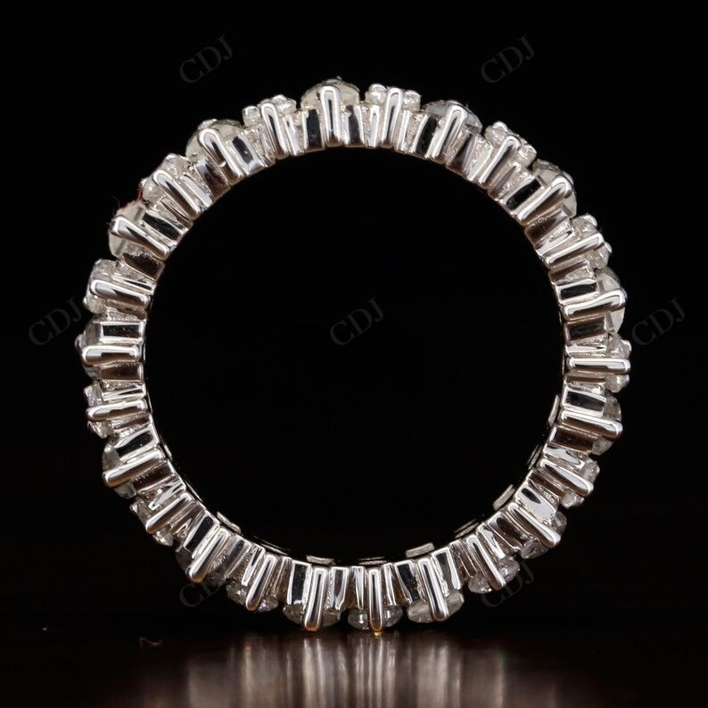 2.75CTW Baguette and Round Lab Grown Cluster Wedding Band customdiamjewel