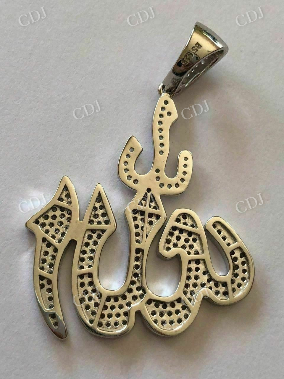 Mens Allah Islam Diamond Hip Hop Pendant customdiamjewel