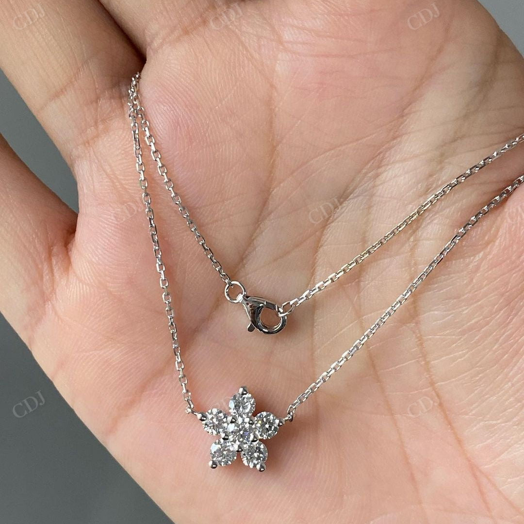 Lab Grown Diamond Round Cut Floral Bracelet