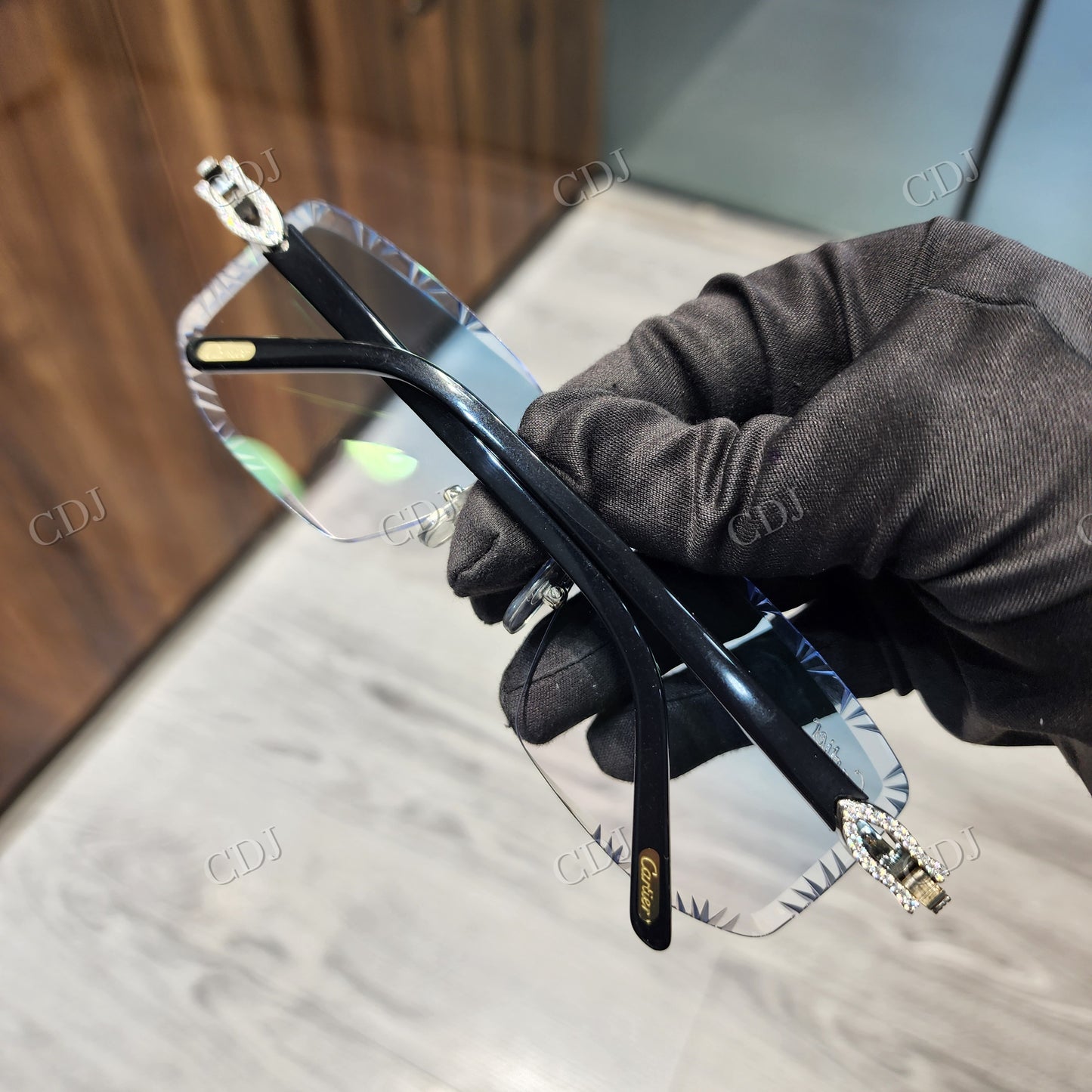 Blue Shades Diamond Cut Sunglasses hip hop jewelry CustomDiamJewel