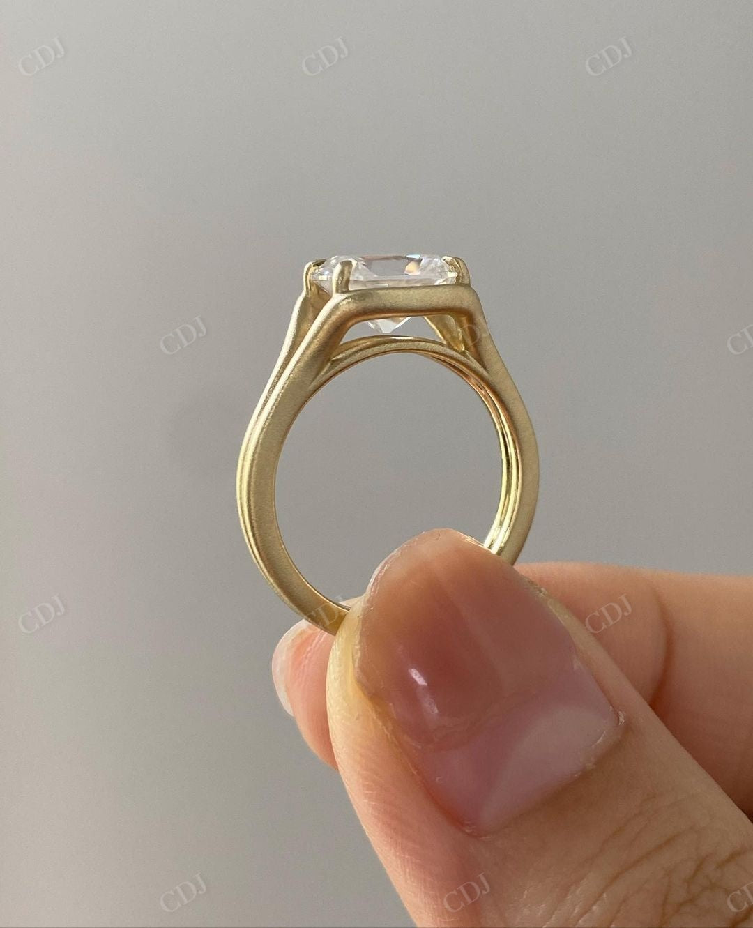 Lab Grown Diamond Handmade Moissanite Ring