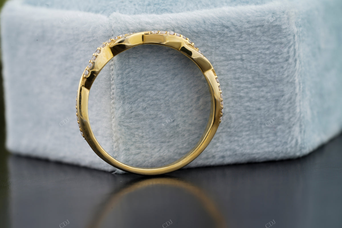 Curved Twist Lab-Grown Diamond Band customdiamjewel