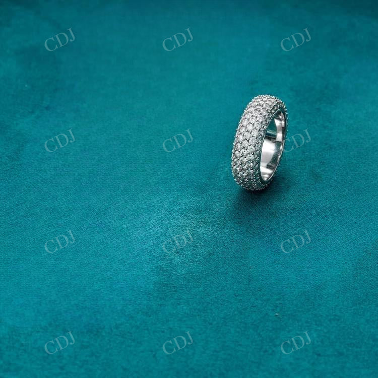 Plain Round Cut Hip Hop Wedding Band hip hop jewelry customdiamjewel