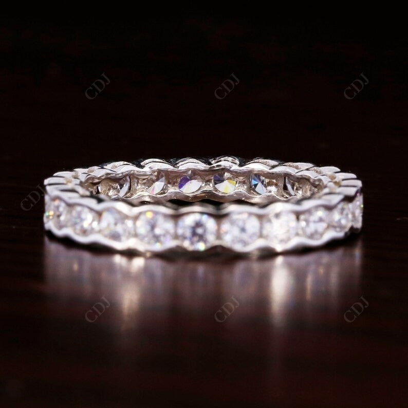 1.70CT Round Cut Real Diamond Full Eternity Wedding Band customdiamjewel