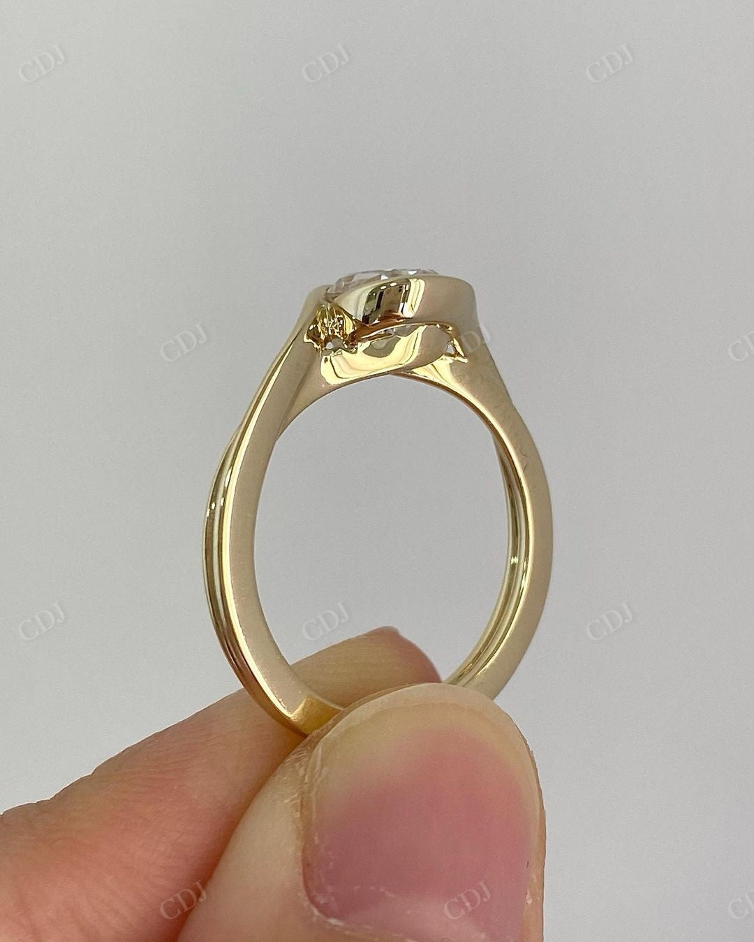 Antique Lab Grown Diamond Solitaire Ring