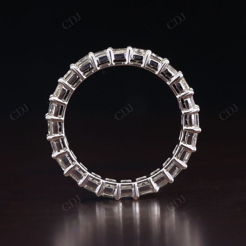 Emerald Cut 4.08CTW Lab Grown Wedding Band Woman customdiamjewel