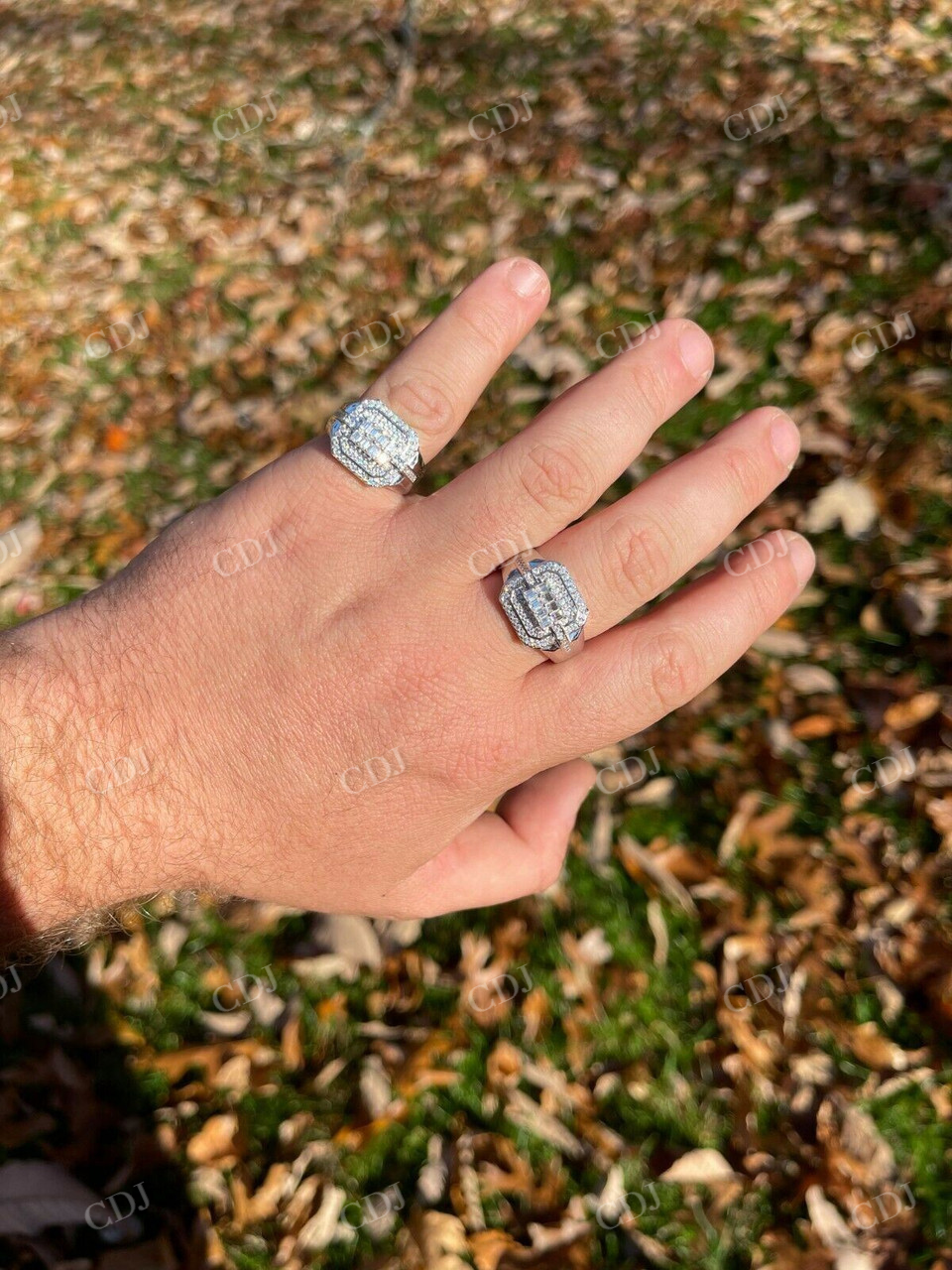 Iced Baguette Diamond Hip Hop Ring customdiamjewel