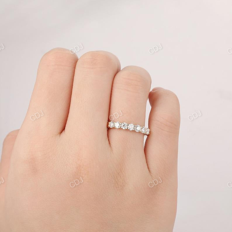0.7CTW 14k Yellow Gold Round Cut Lab Grown Diamond Band customdiamjewel