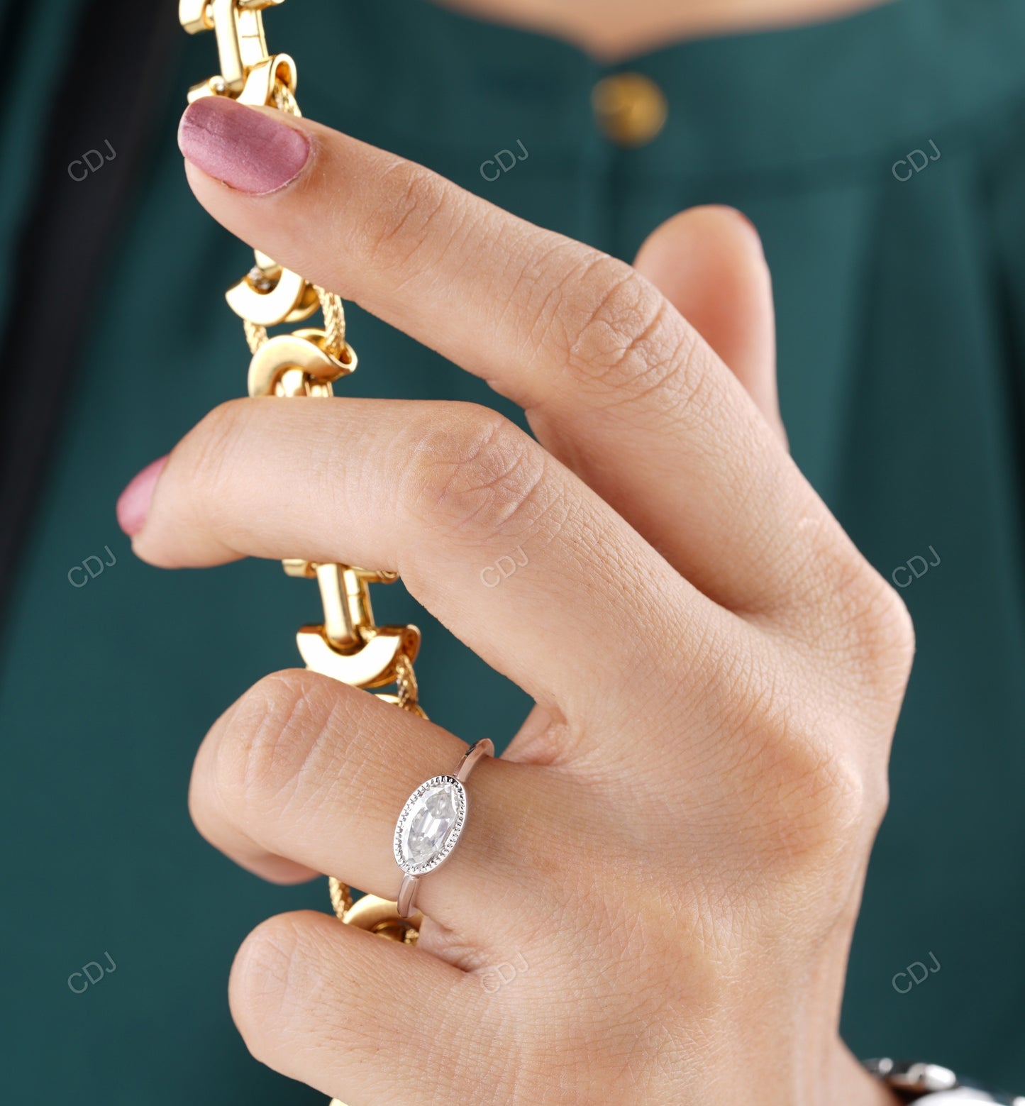East West Lab-Grown Diamond Ring customdiamjewel
