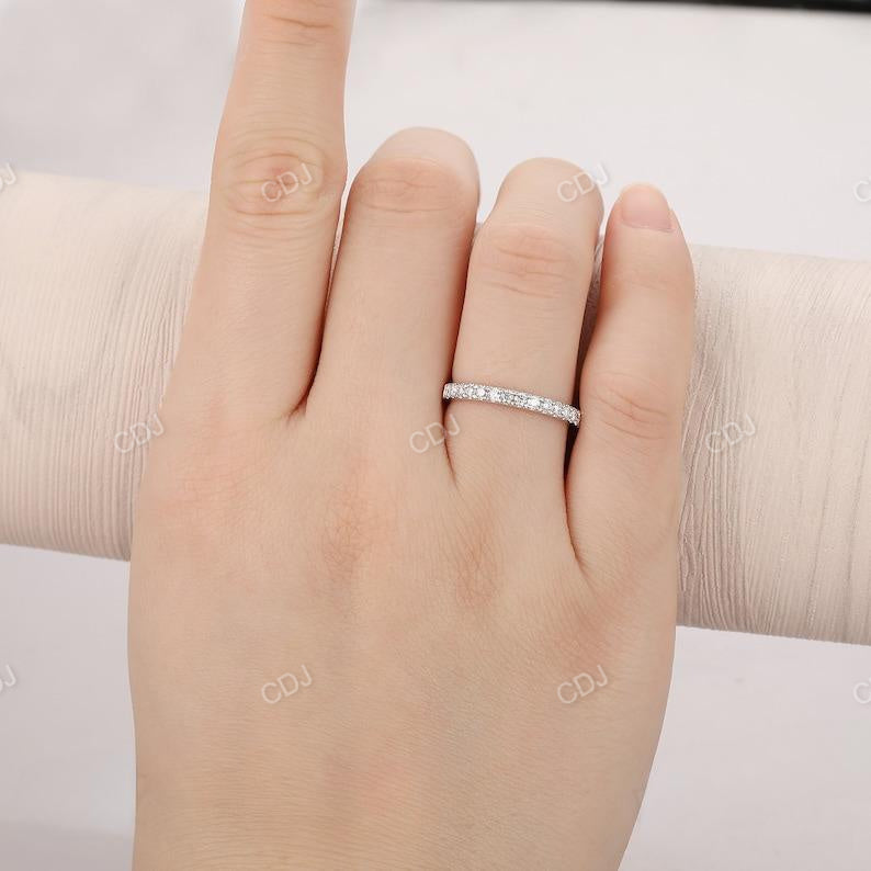 0.34CTW Half Eternity Lab Grown Diamond Wedding Band customdiamjewel