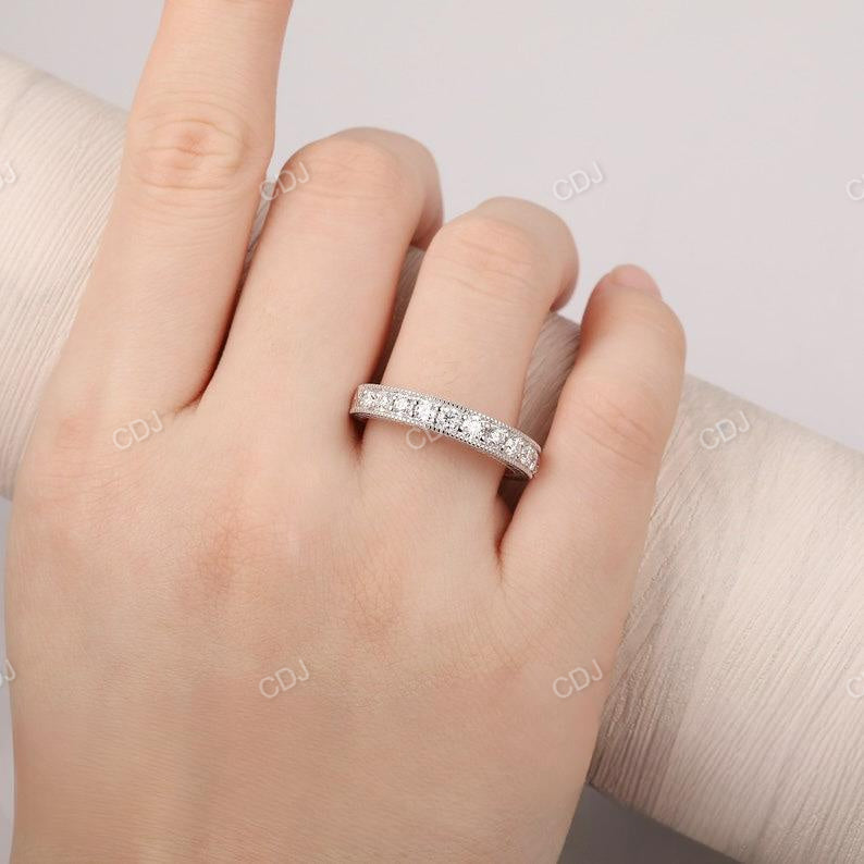 0.30CTW Filigree Channel Set Diamond Art Deco Wedding Band customdiamjewel
