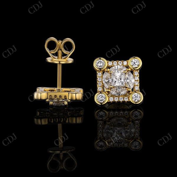 Moissanite Custom Diamond Earrings CustomDiamJewel