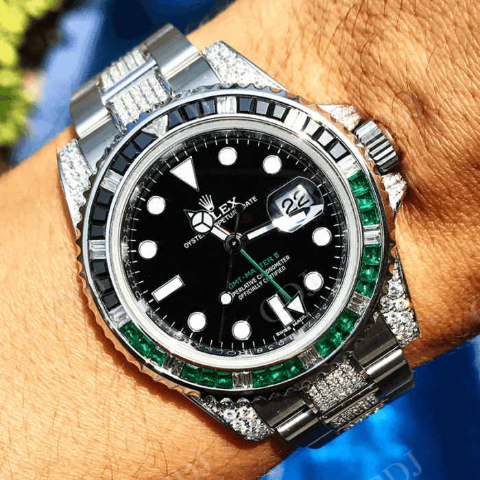 41MM Rolex Moissanite Hip Hop Watch For Men customdiamjewel