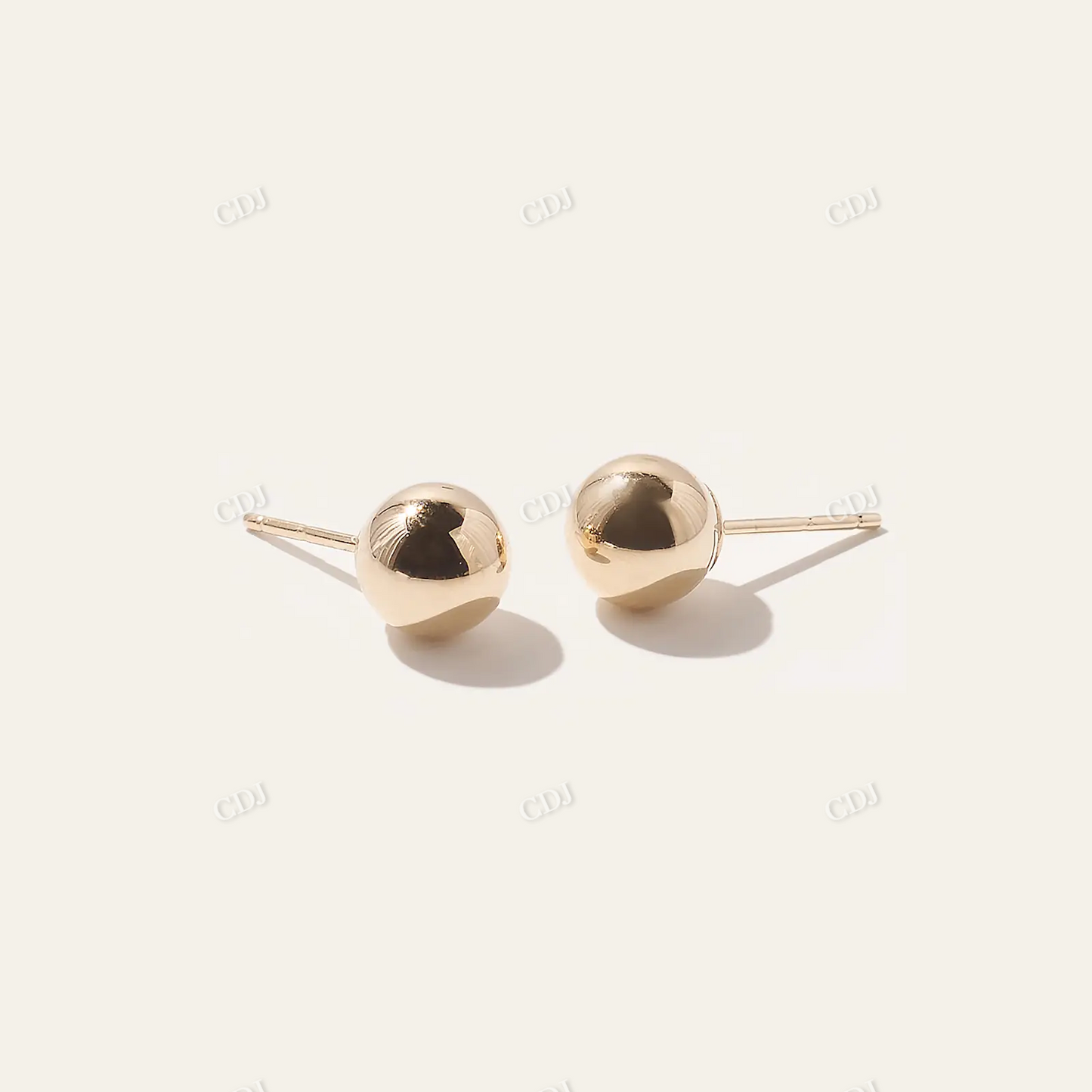 14K Yellow Gold Bold Ball Studs customdiamjewel