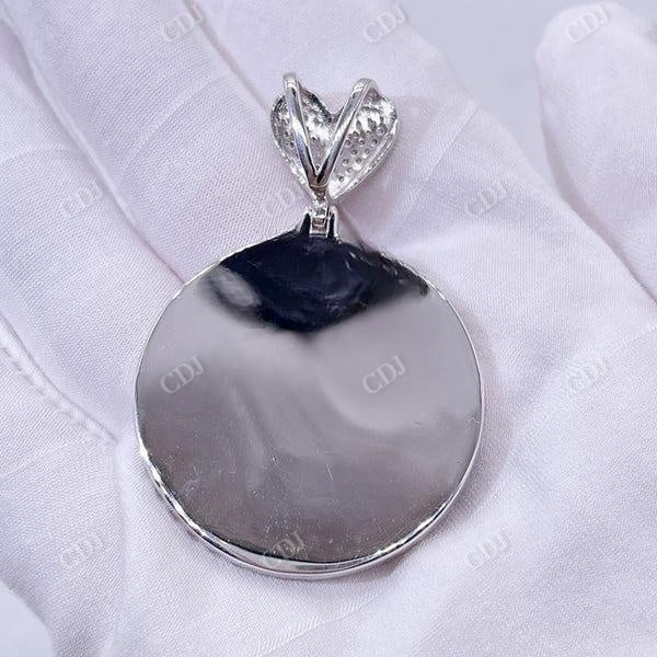 Broken Heart Diamond Photo Picture Memory Pendant customdiamjewel
