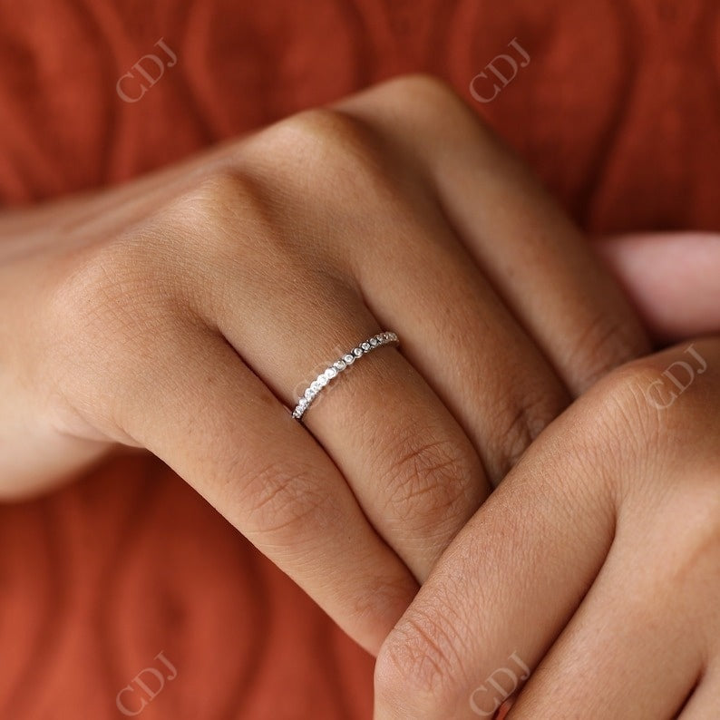 0.2CT Round Cut Natural Diamond Wedding Band customdiamjewel