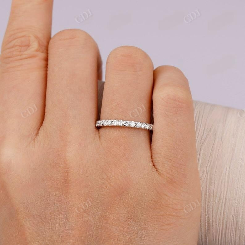 0.41CTW Round Diamond Stacking Half Eternity wedding Band customdiamjewel