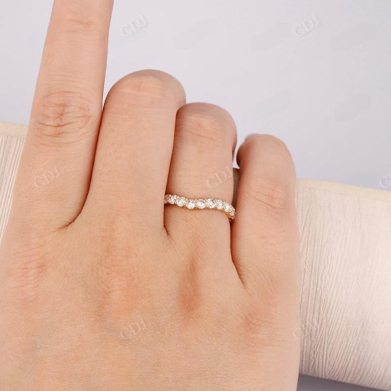 1.07CTW Round Cut Lab Grown Diamond Wedding Band customdiamjewel