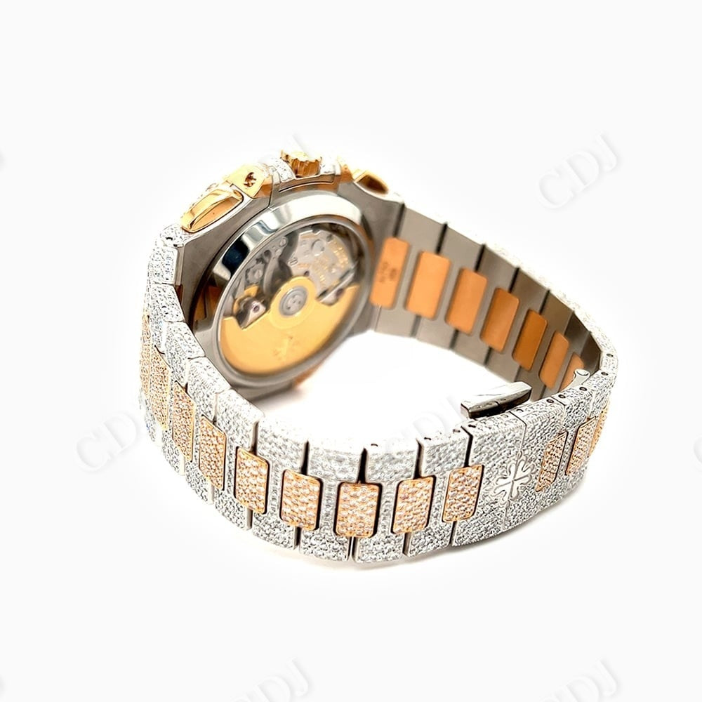 Patek Philippe Moissanite Diamond Custom Watch customdiamjewel