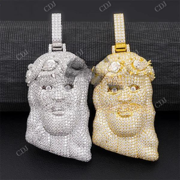 Iced Out Diamond Jesus Pendant For Men customdiamjewel