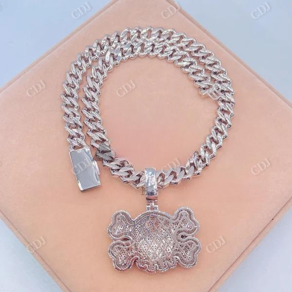 Iced Out Diamond Kaws Pendant For Men customdiamjewel