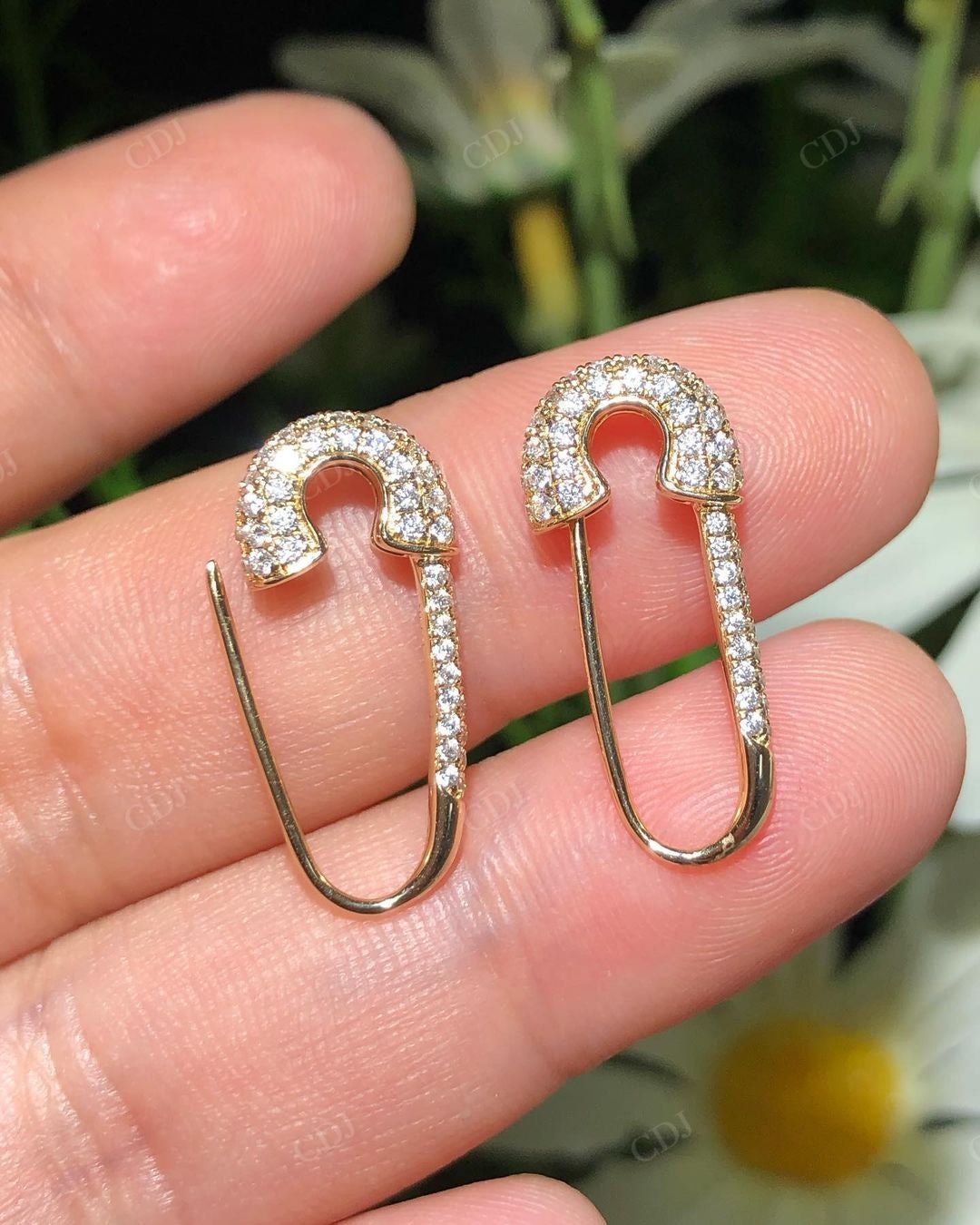 Unique Custom Lab Grown Diamond Earrings