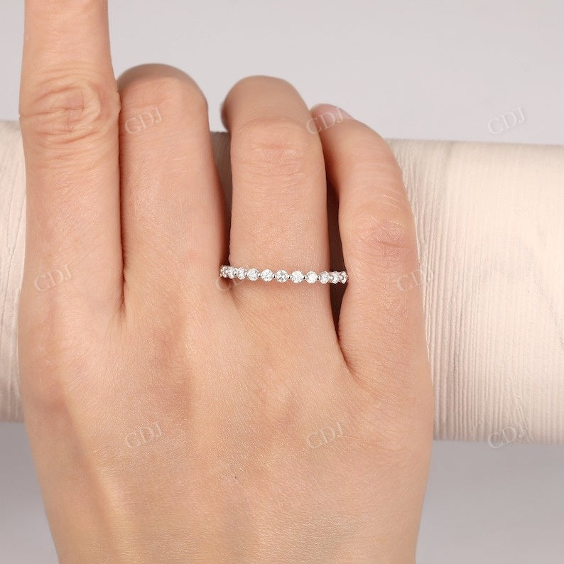0.90CTW Full Eternity Dainty Natural Diamond Wedding Band Wedding Band customdiamjewel
