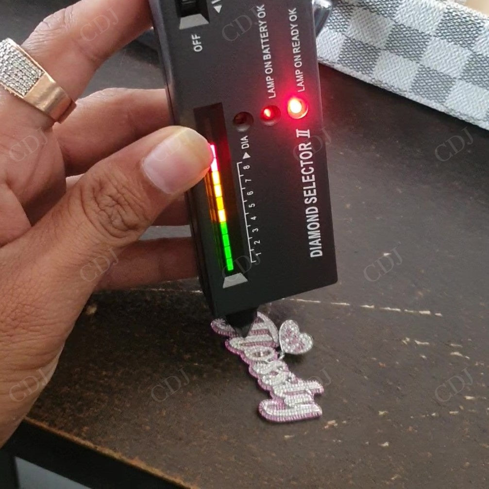 Best Custom Name Moissanite Pendant hip hop jewelry customdiamjewel