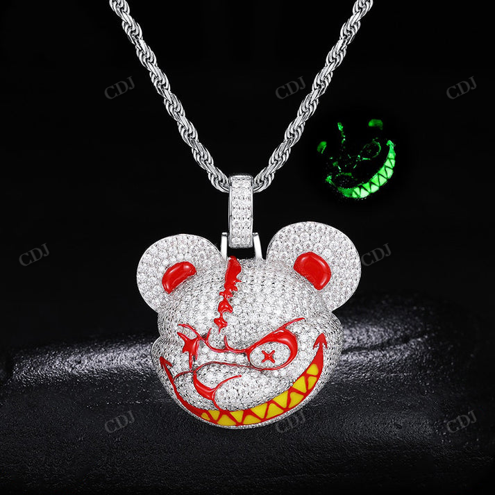 Cartoon Shape Hip Hop Moissanite Diamond Pendant customdiamjewel