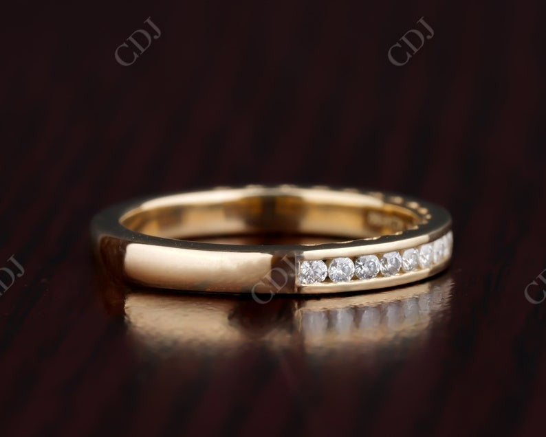0.34CT Round Real Diamond Channel Set Wedding Band customdiamjewel