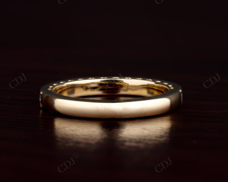 Channel setting 0.34CT Round Lab grown diamond wedding band customdiamjewel