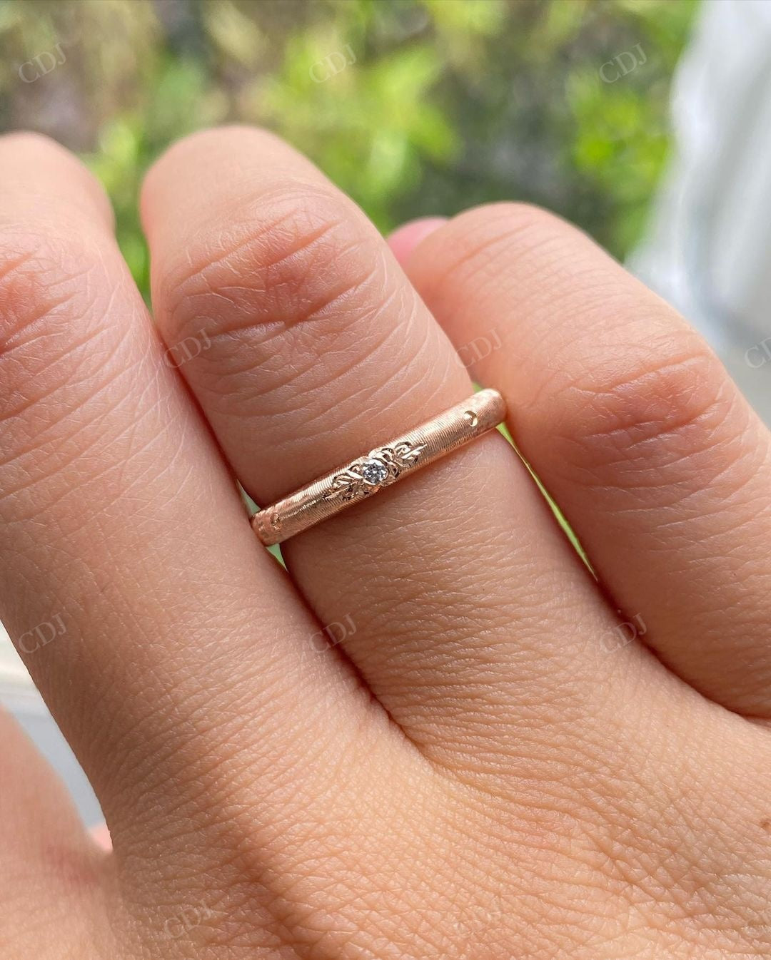 Antique Lab Grown Diamond Matching Band