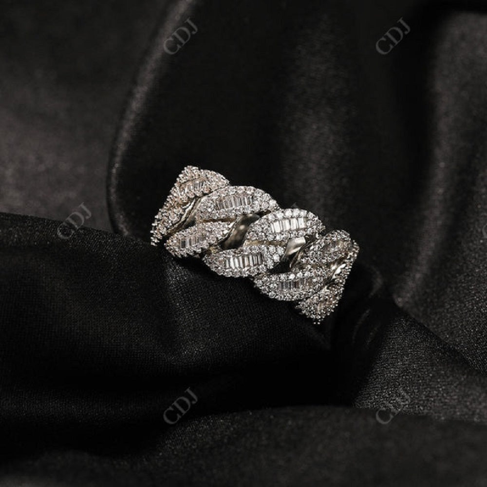 Hip Hop Moissanite Diamond Ring CustomDiamJewel
