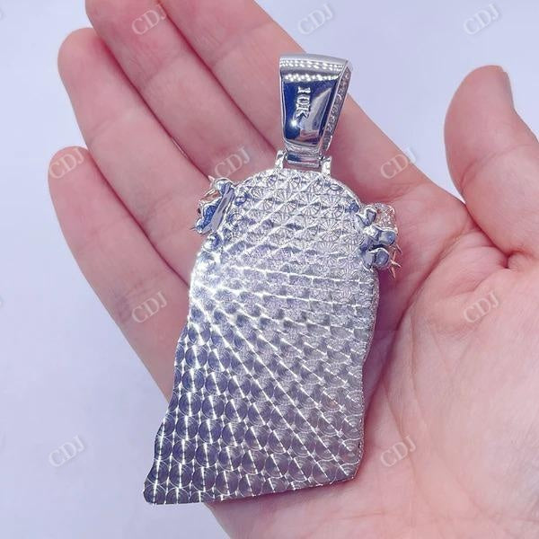 Iced Out Hip Hop Diamond Jesus Pendant For Men customdiamjewel