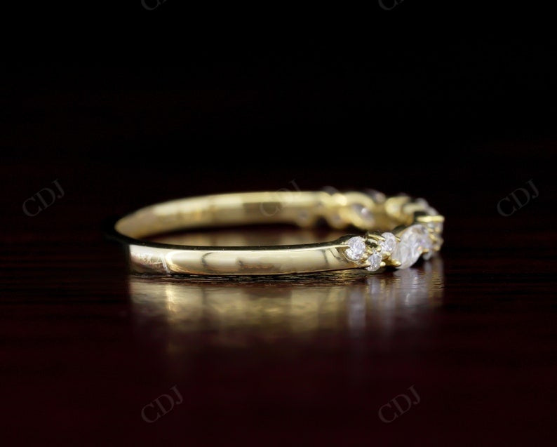 1.5CTW Half Eternity Marquise and Round Lab Grown Diamond Wedding Band customdiamjewel