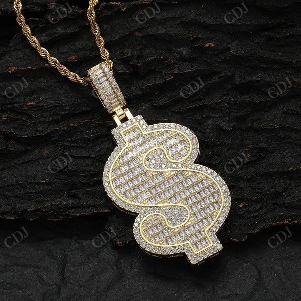 Hip Hop Diamond Doller Sign Pendant CustomDiamJewel
