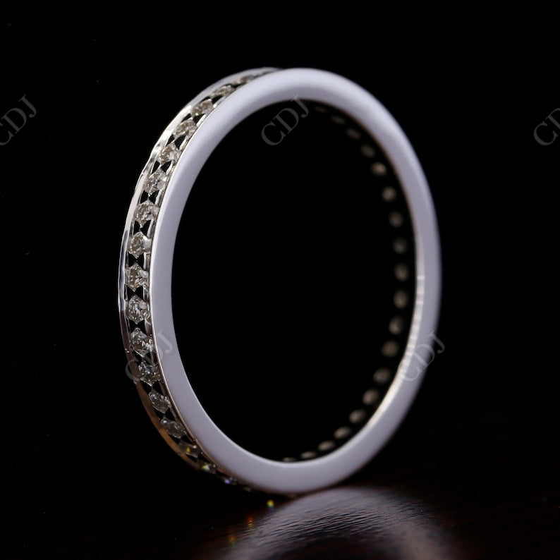 0.4CT Round Cut Channel Set Full Eternity Wedding Band customdiamjewel