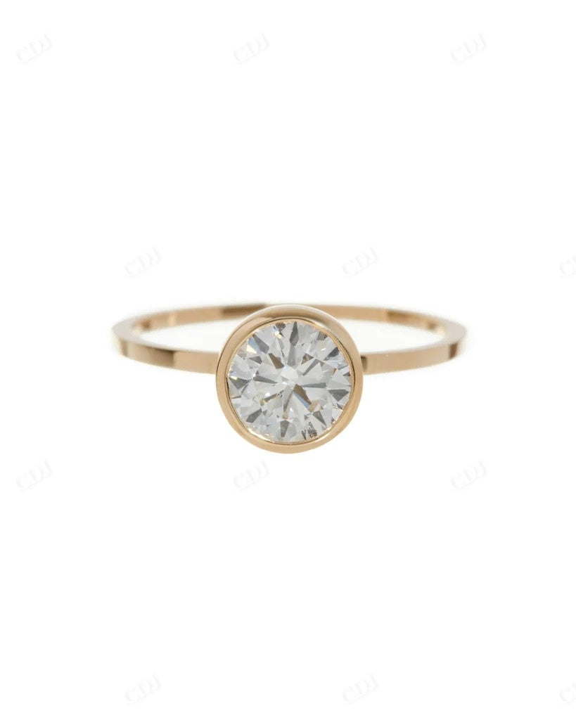 Solitaire Bezel Set Lab Grown Diamond Ring