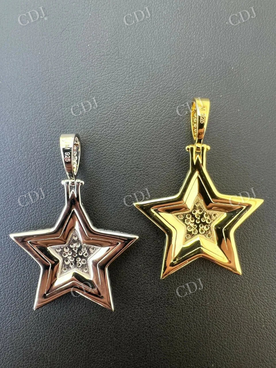 14K Gold Hip Hop Star Mens and Ladies Pendant customdiamjewel