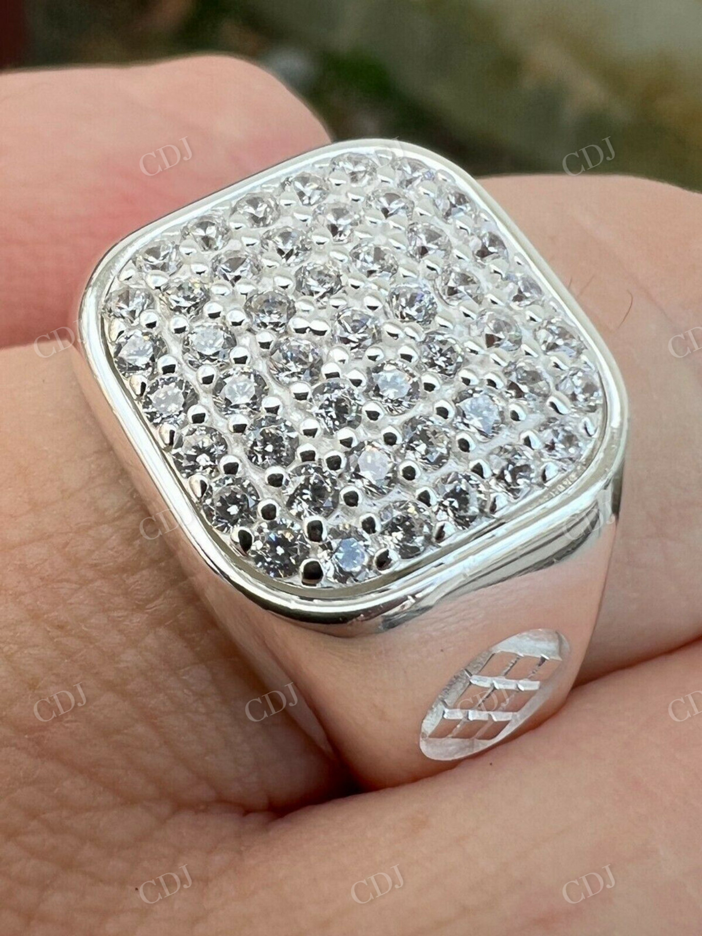 Antique Iced Out Hip Hop Diamond Ring customdiamjewel