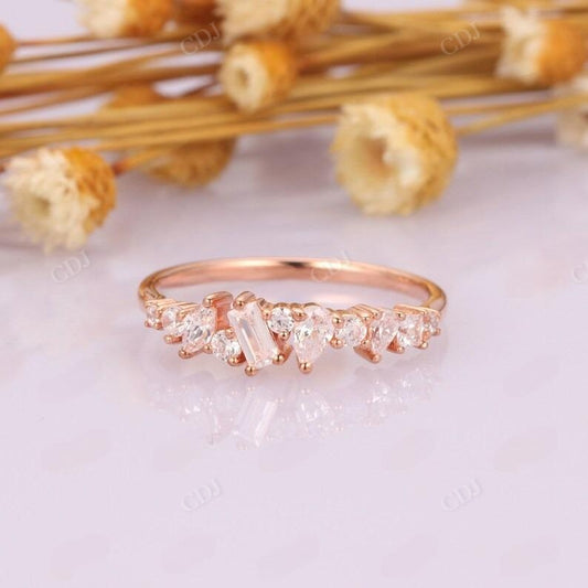 0.65ctw Vintage Rose Gold Lab Grown Diamond Wedding Band  customdiamjewel   