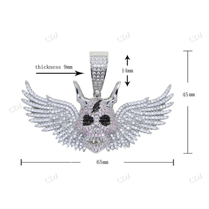 Iced Out Flying Owl Moissanite Hip Hop Men Pendant customdiamjewel