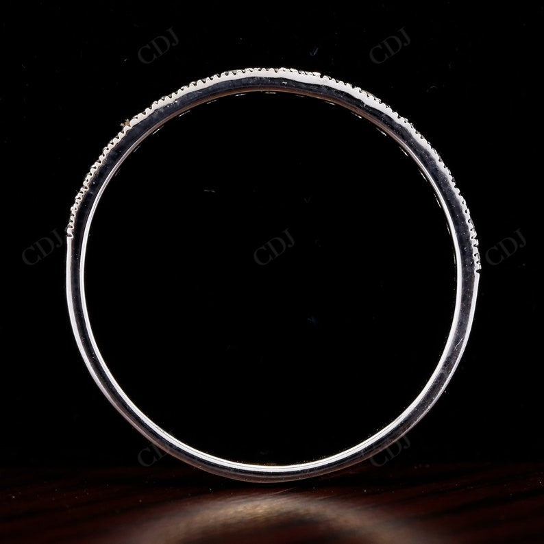 Milgrain 0.2CTW Lab Grown Diamond Wedding Band Woman customdiamjewel